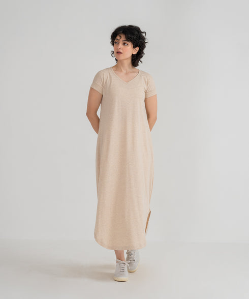 Women's V-Neck Maxi Dress